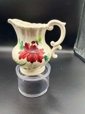 Vintage Brinn's Japan Ceramic Floral Creamer Pitcher